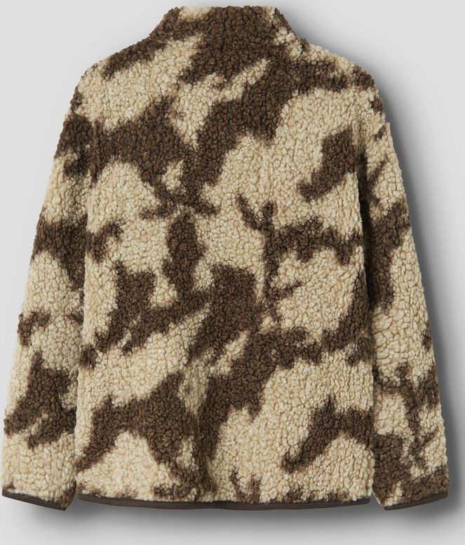 NAME IT - NKMOZIAS - Gebreid Vest - Bruin - Met Ritssluiting
