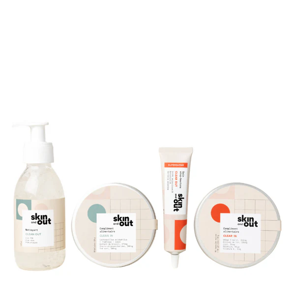 Skin and Out Boîte Bento Clean & Clear 2 mois - Coaching personnalisé offert Cure 2 mois