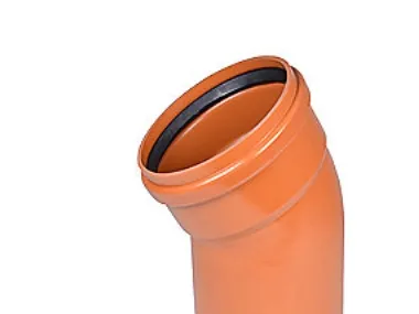 Wavin 400 mm 30 gr. PVC-kloakbøjning