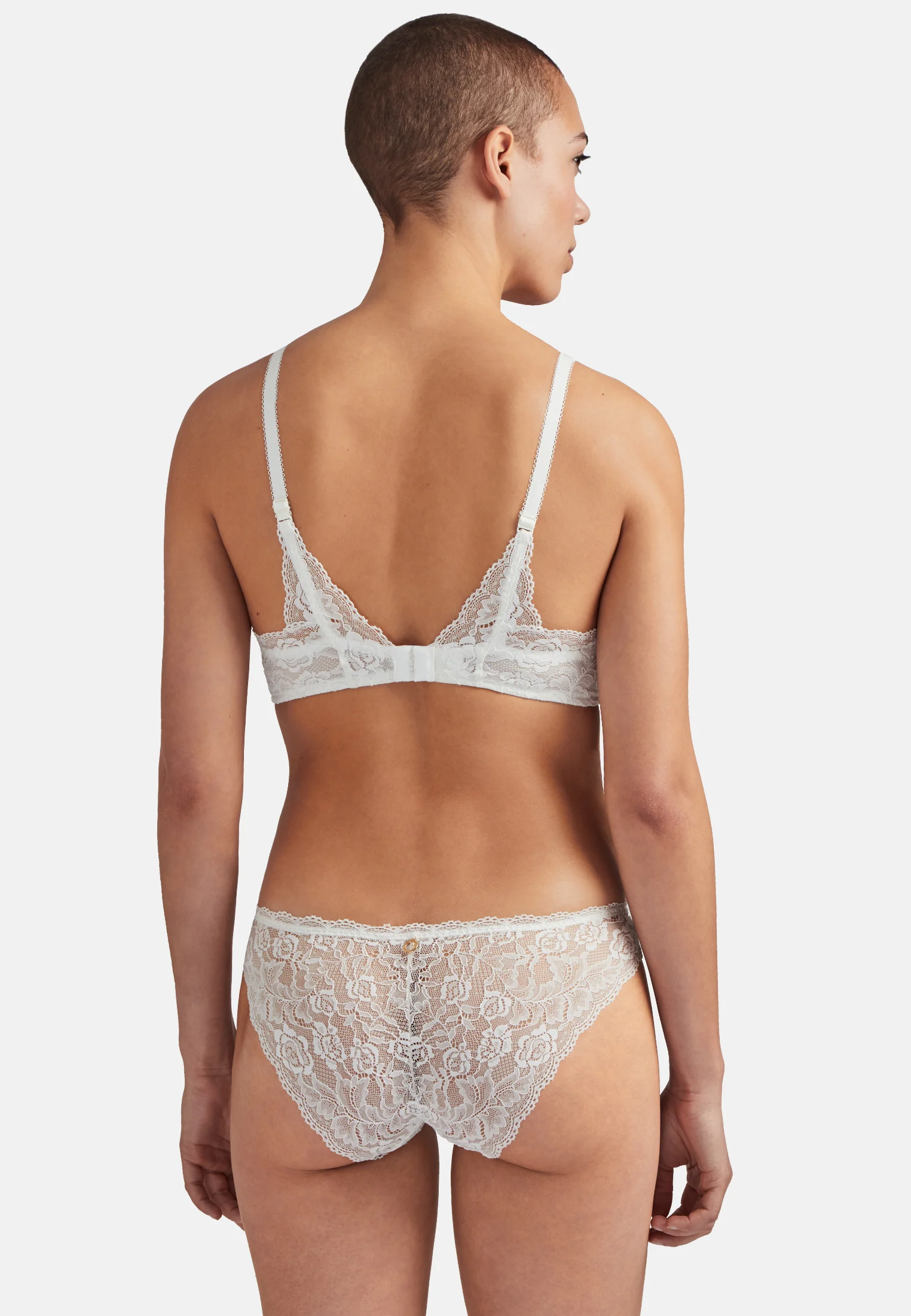 ROSESSENCE - Soutien-gorge triangle avec armatures | Blanc