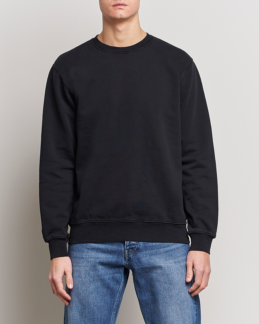 2-Pack Classic Organic Crew Neck Sweat Heather Grey/Deep Black
