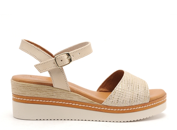 Eva frutos nu pieds talons femme 569 beige