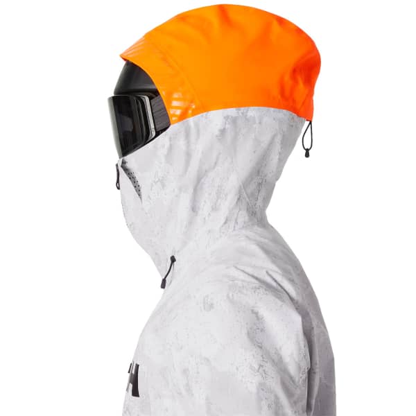 Combinaison de ski HELLY HANSEN CHUGACH INFINITY PRINTED SUIT GREY FOG SNOW