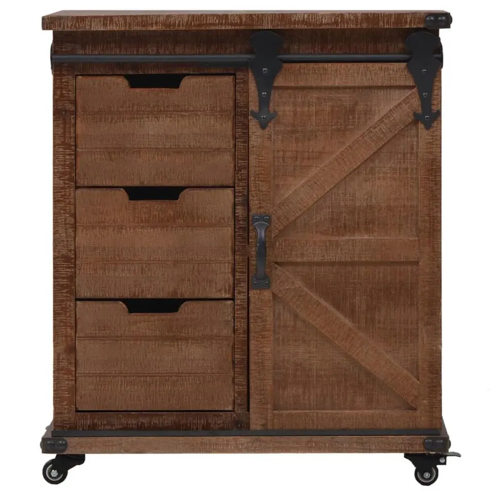 vidaXL - Opbergkast - Bruin - Hout