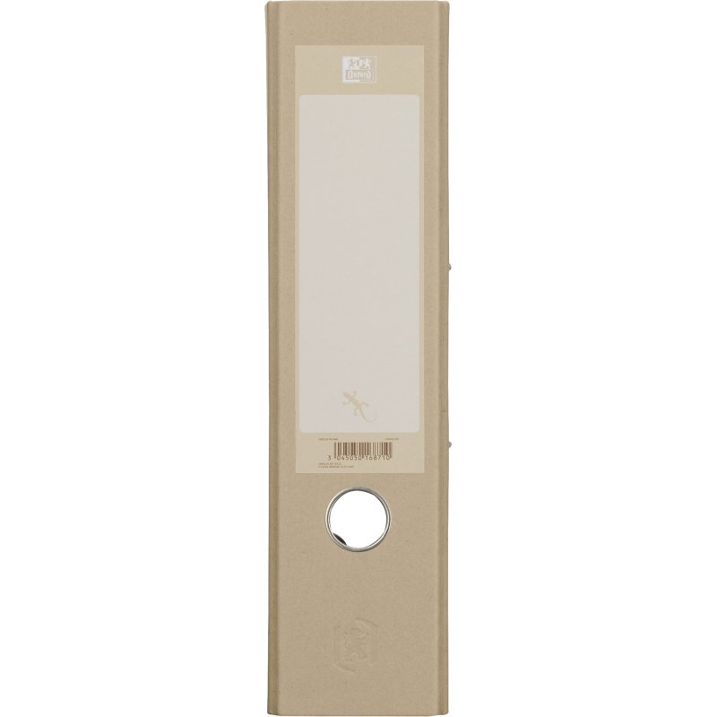Classeur à levier cartonné Oxford Touareg A4 maxi - Dos 7,5 cm beige