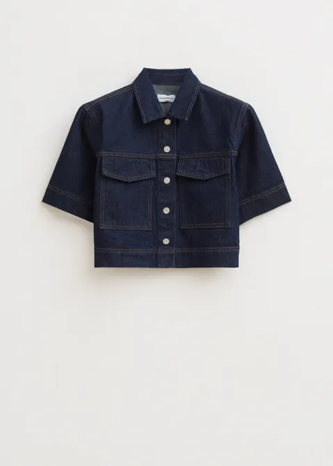 Denim blouse blauw (INDIGO)