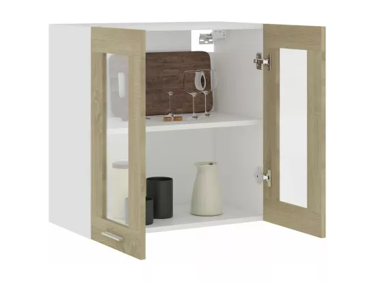 Armoire en verre suspendue 