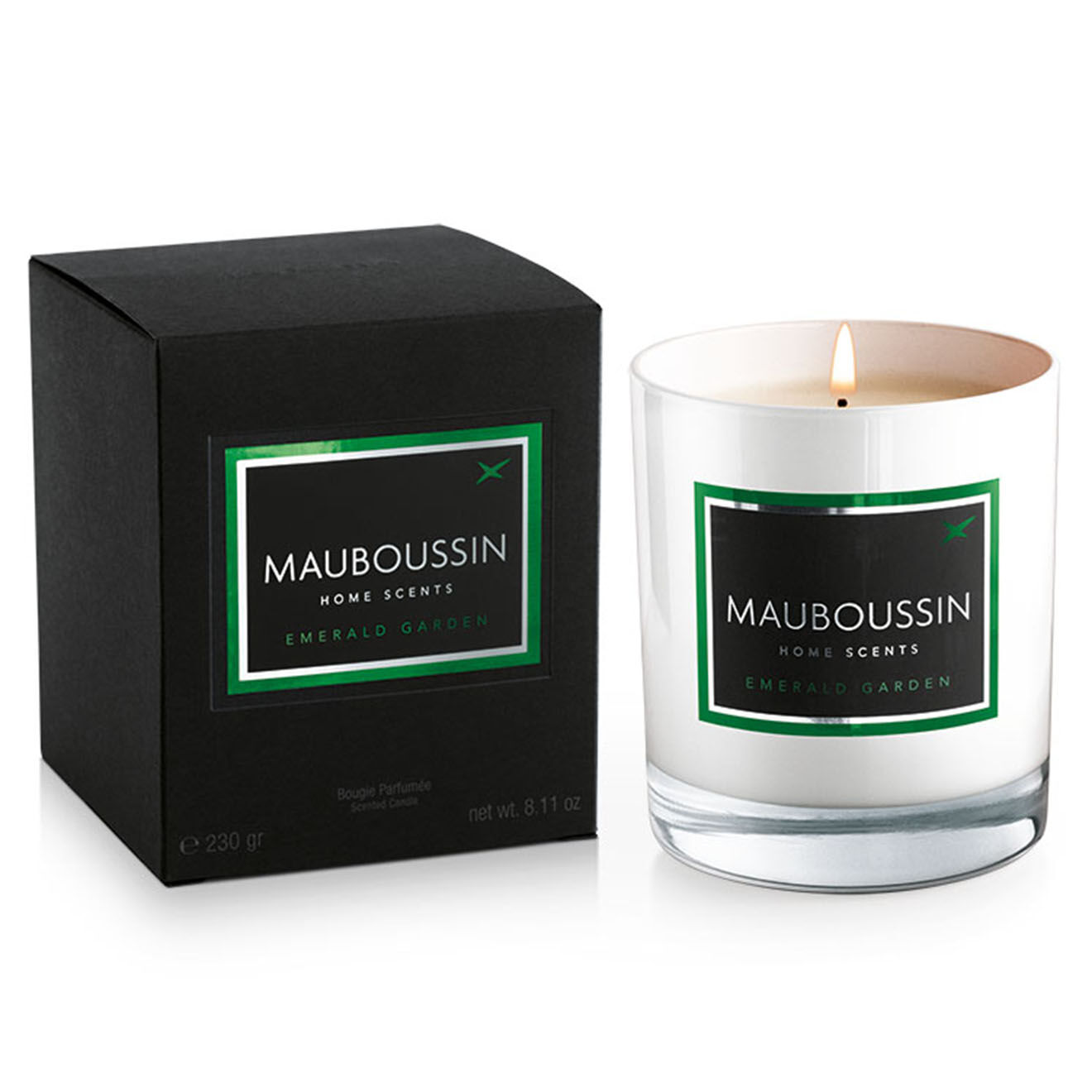 Mauboussin Bougie Parfumée Jardin d'Emeraude - 1 mèche 50h