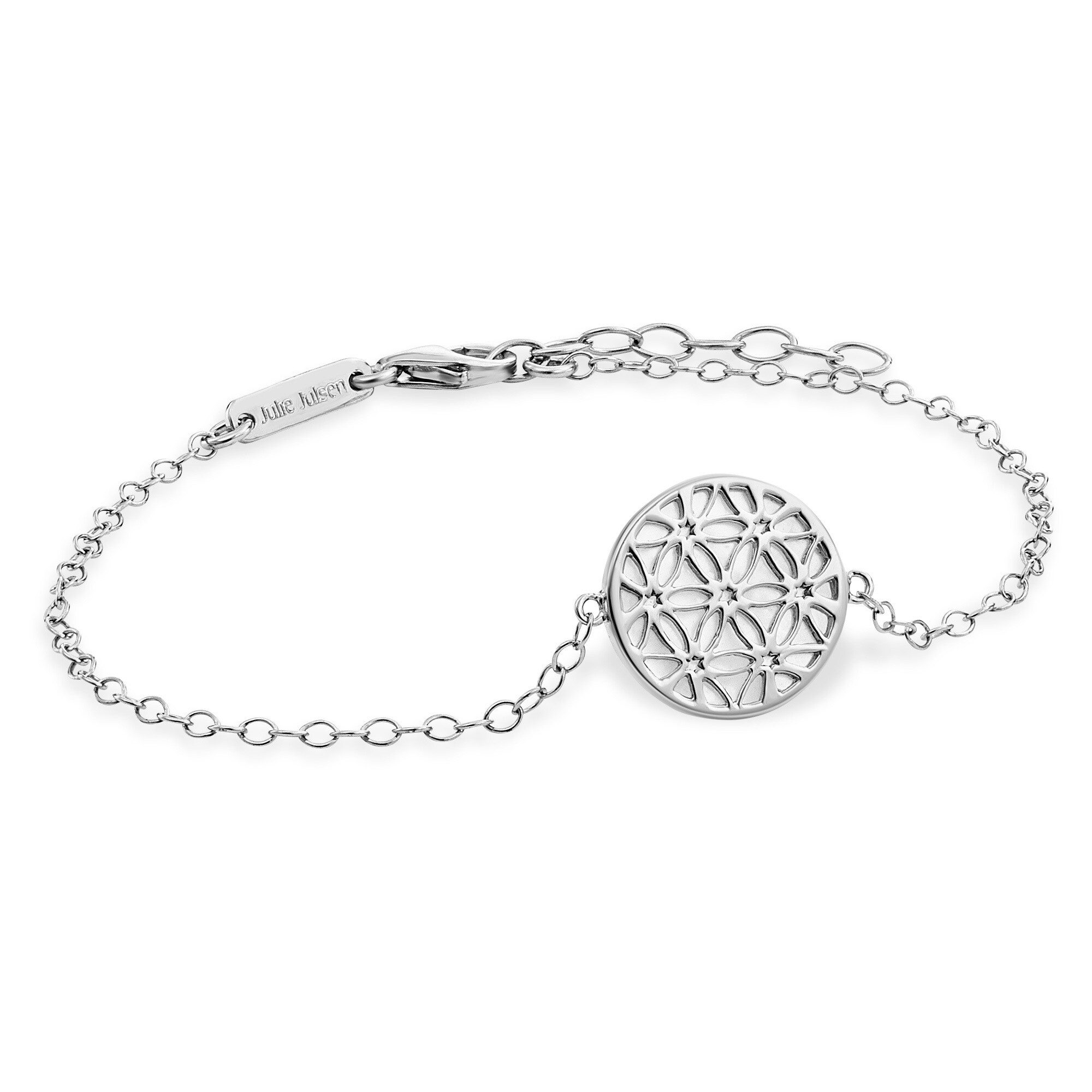 Julie Julsen Armband 925/- Sterling Silber rhodiniert Blume des Lebens