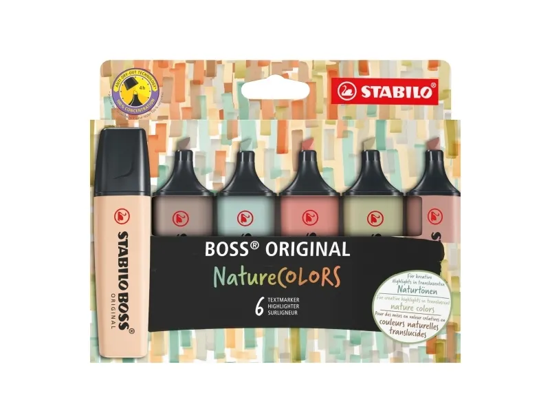 Stabilo Boss® Original Nature Colors 6 stk.