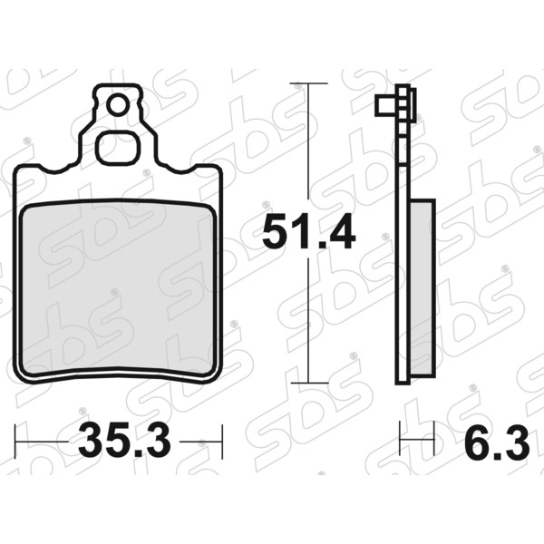 SBS - Plaquettes de frein 574 HF