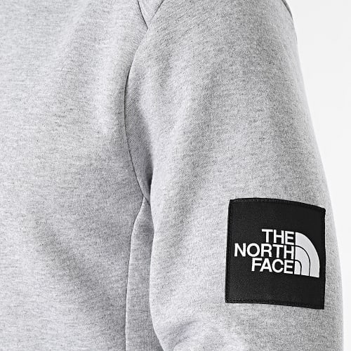 Sweat Capuche Fine Alpine A3XY3 Gris Chiné