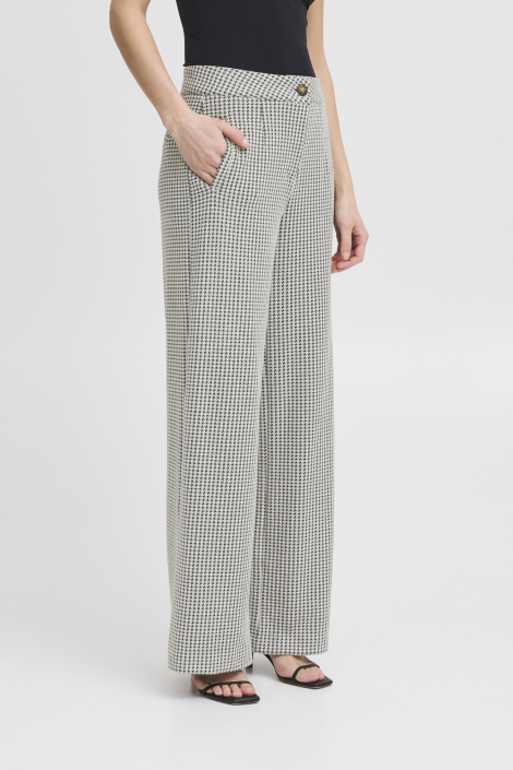 Ichi blauwe dames broek