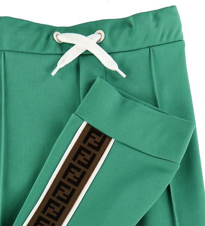 Fendi Bukser -  Grøn m. Logob?nd