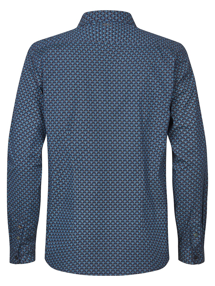 INDÚSTRIAS PETROLÍFERAS<br>Camisa estampada com corte reto