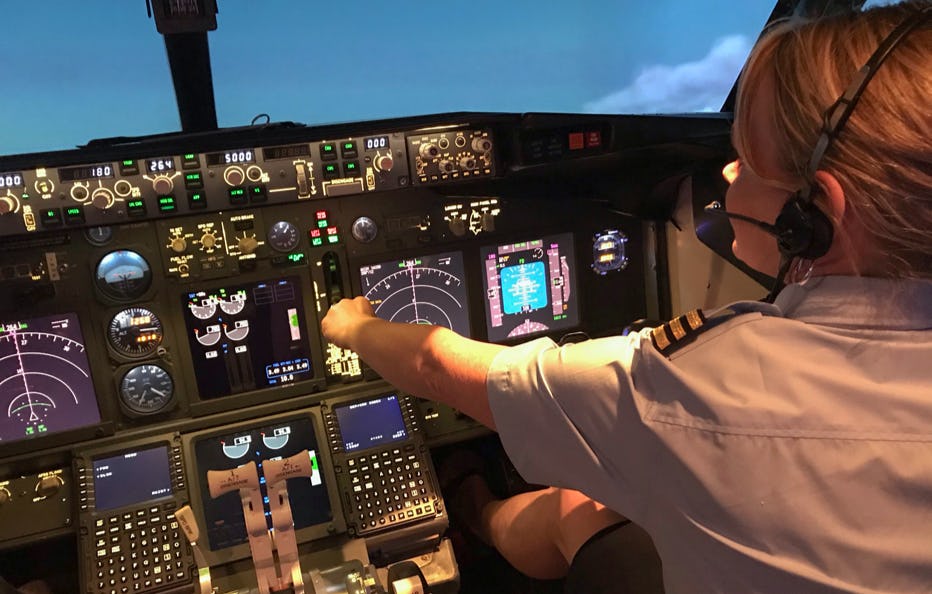Flugsimulator B737 - 60 Minuten