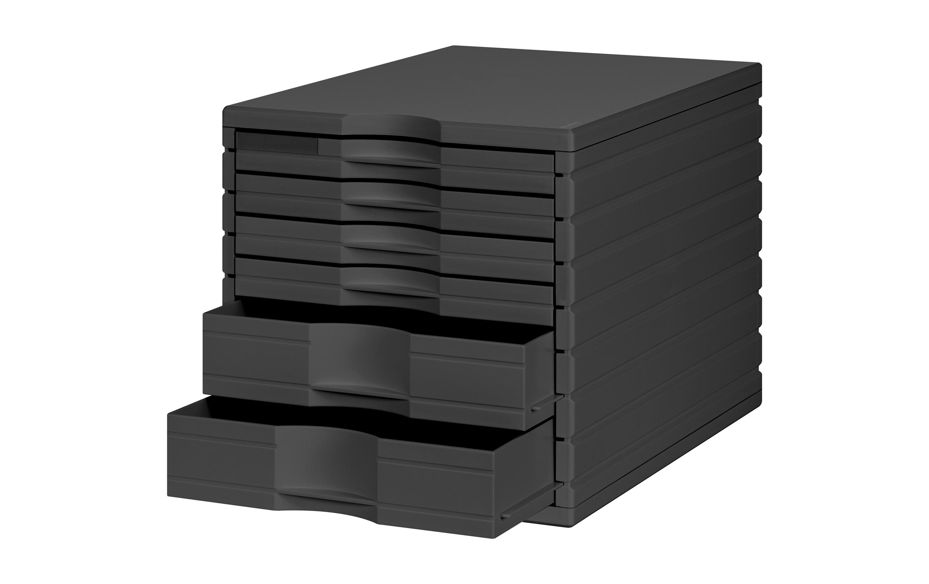 Schubladenbox Styrotop SchwarzBox mit Schubladen für Ihre Dokumente