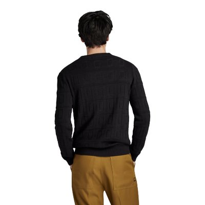 Pull homme Table Structure R Knit NOIR G-STAR