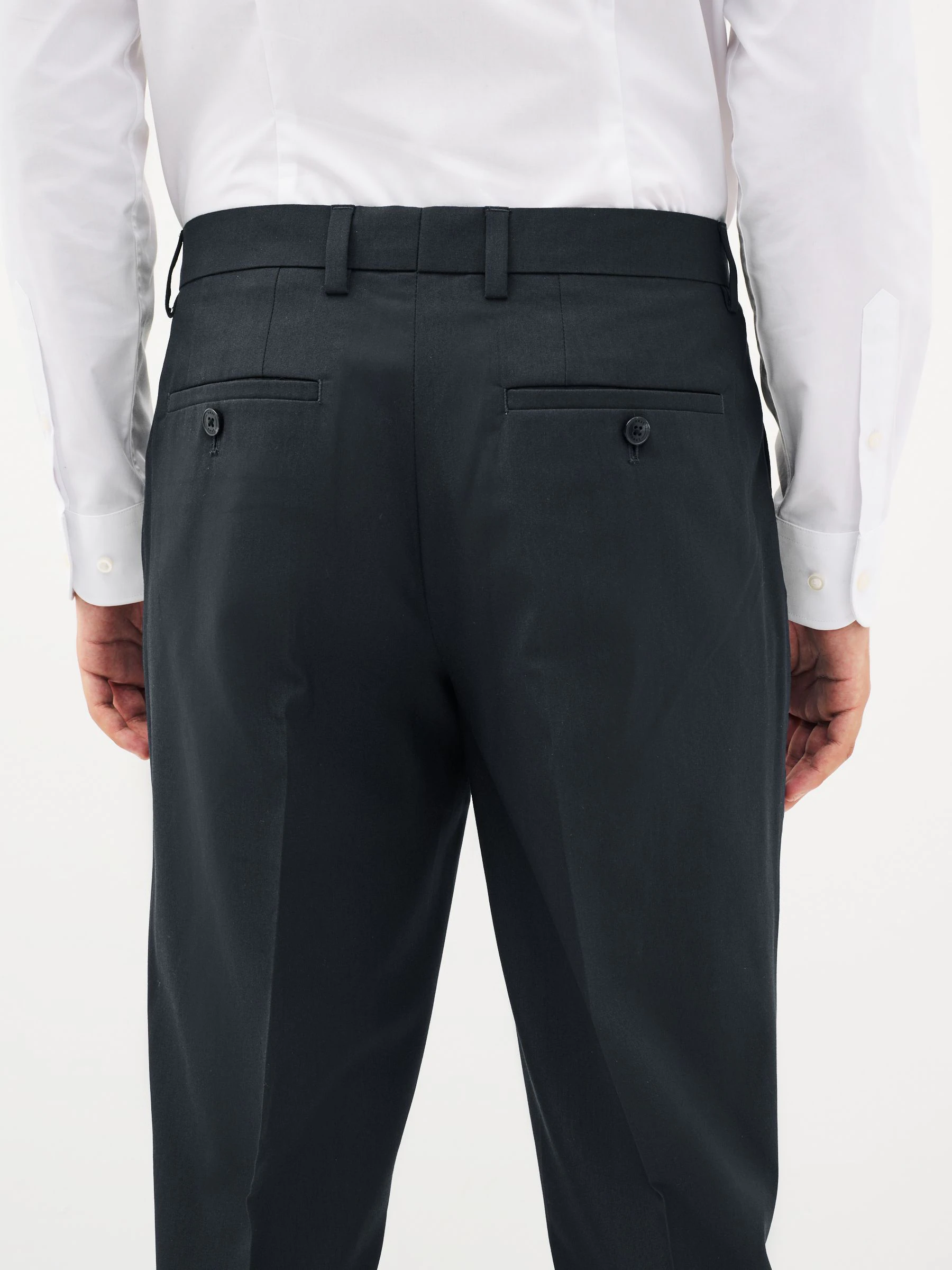 Donkerblauw - Slim Fit - Chique stretchy broek