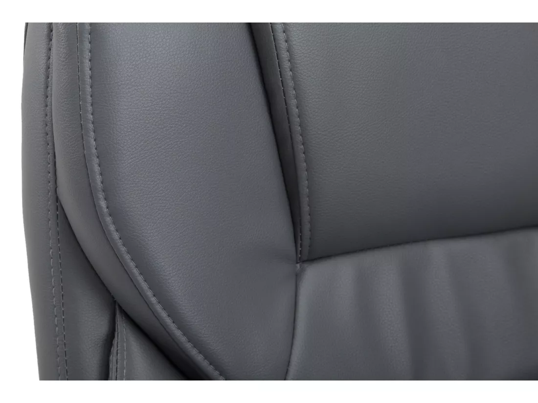 Chaise de bureau - Similicuir & Plastique - Gris - Texas V2