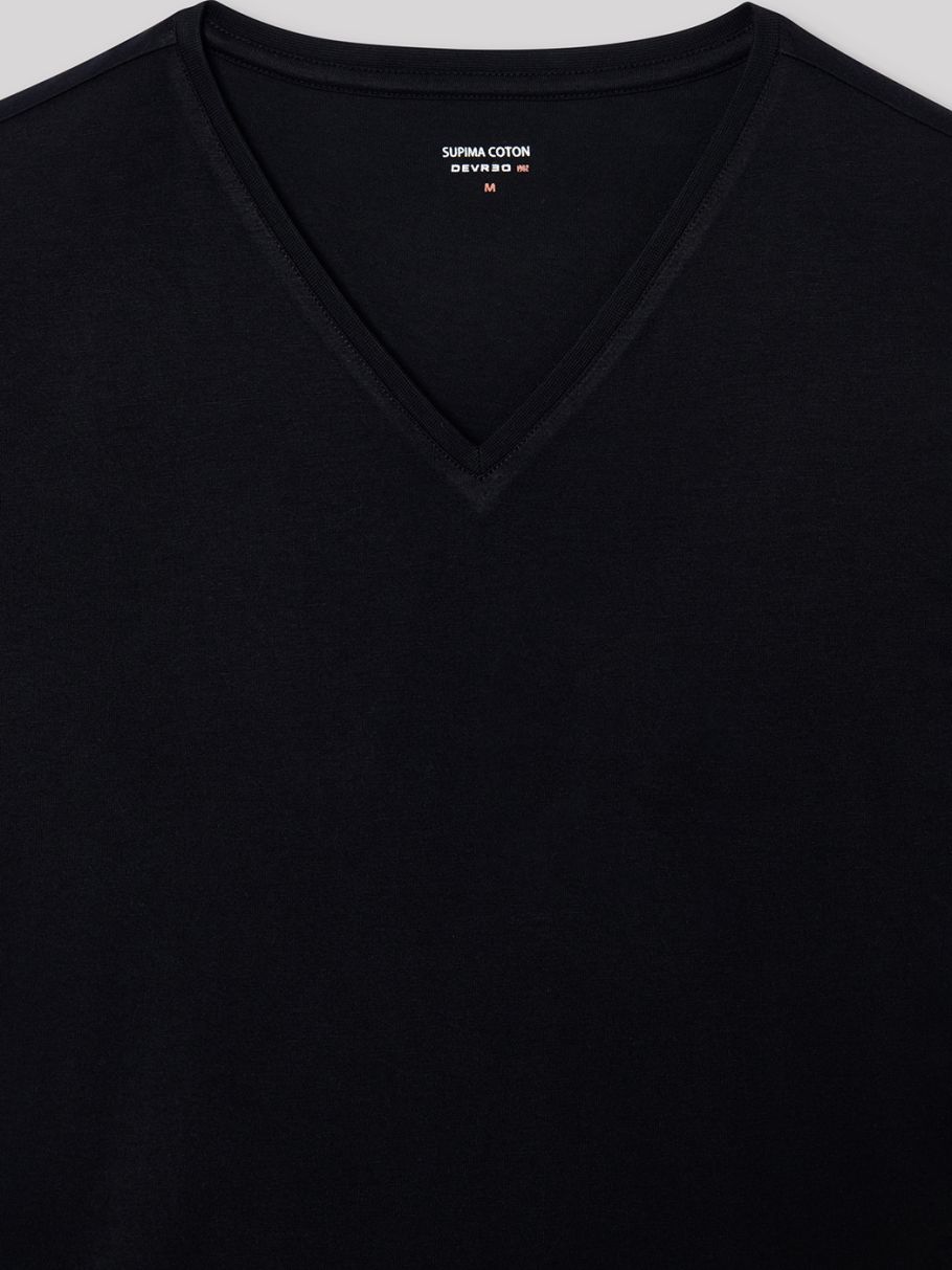 Tee-shirt col v uni