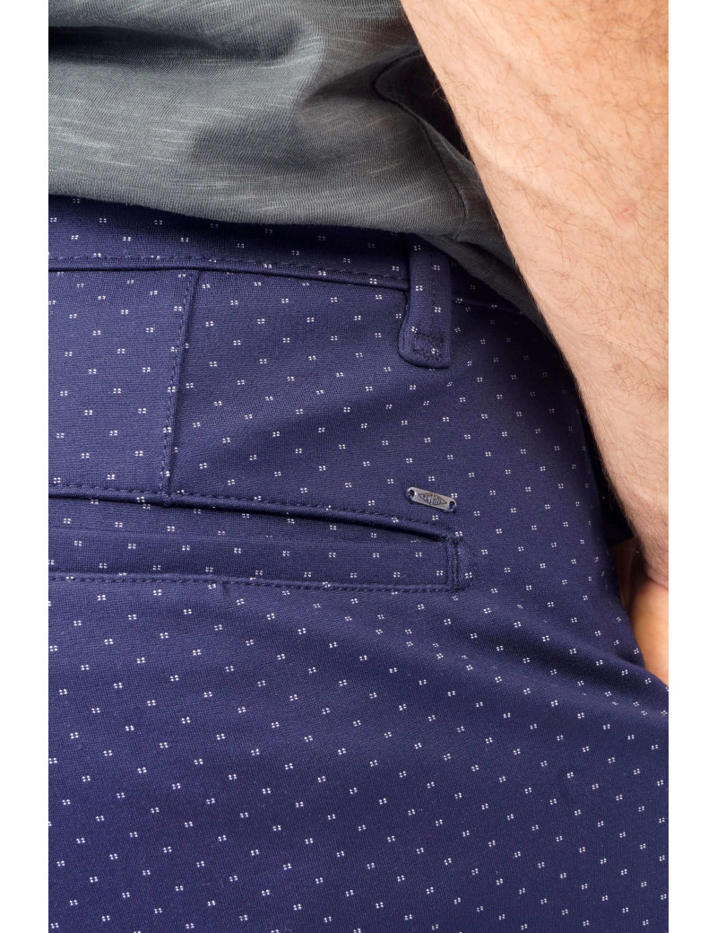 PETROL IND BERMUDA MOLLETON PRINT DARK