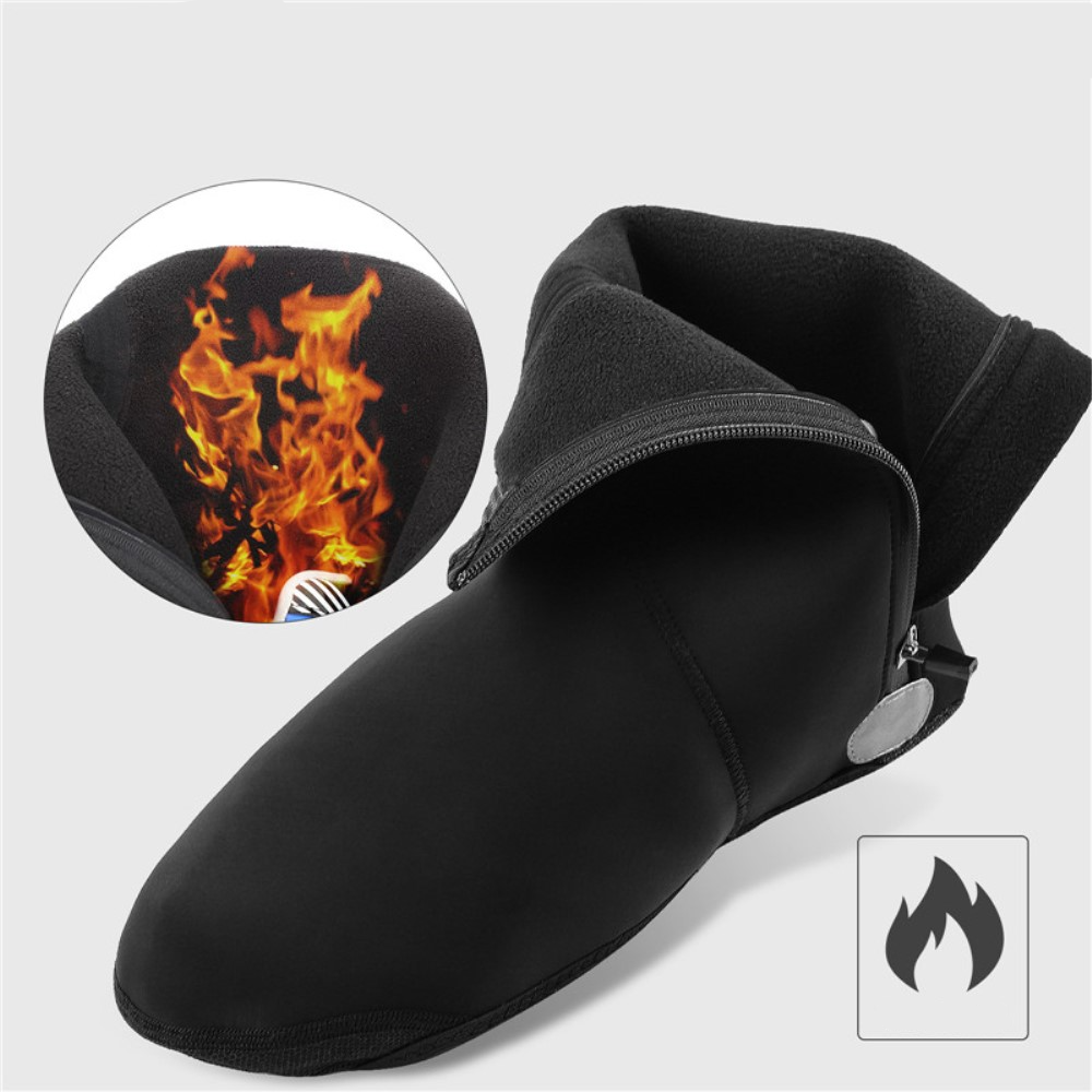 (Gr. M) Thermo Neopren Velo / Motorrad Schuhüberzieher - Schwarz