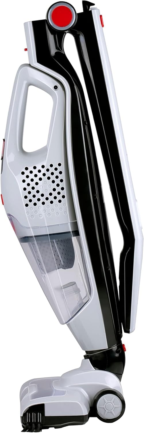 Dirt Devil 2-in-1 Akku Staubsauger DD9007 - Stielstaubsauger 105W - Kabelloser Staubsauger mit Wandmontage - bis zu 38 minuten Akkulaufzeit - Beutelloser Bodenstaubsauger - Rot