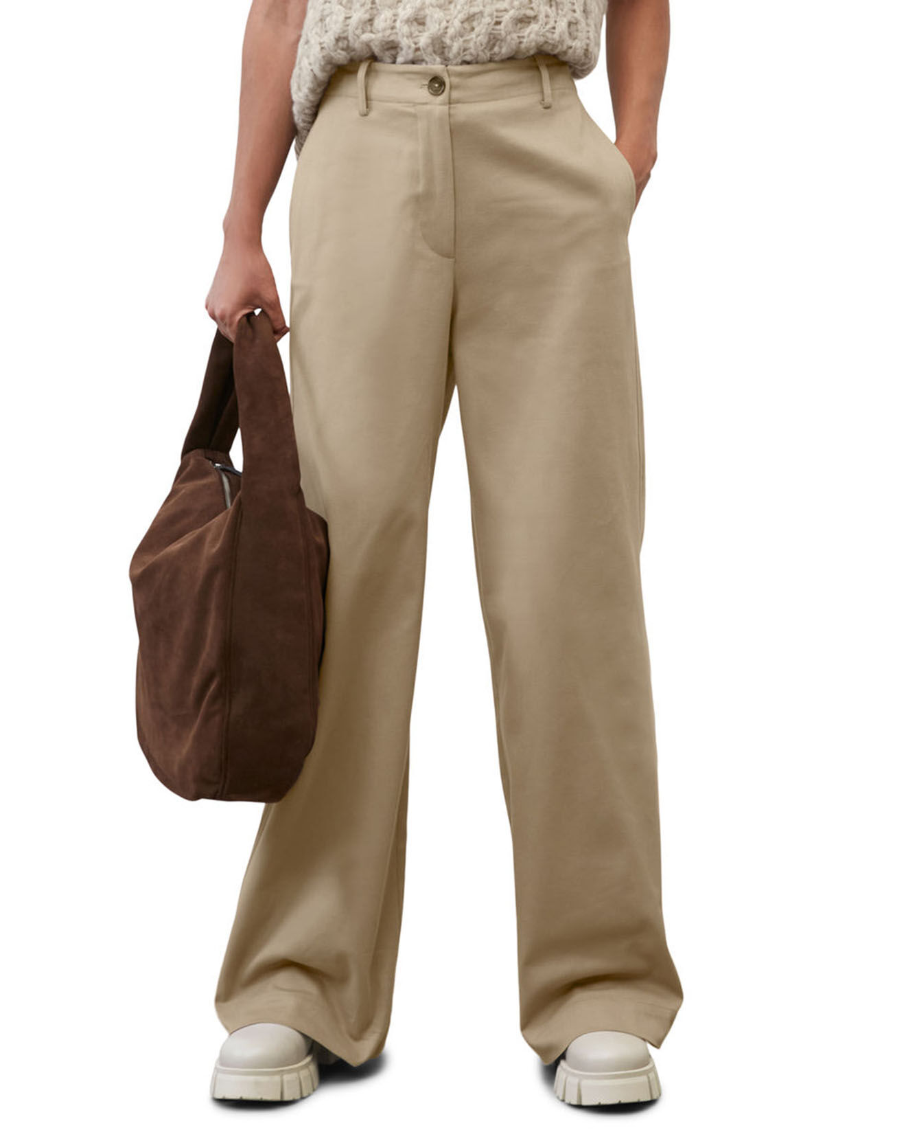 Marc O'Polo Pantalon flare beige