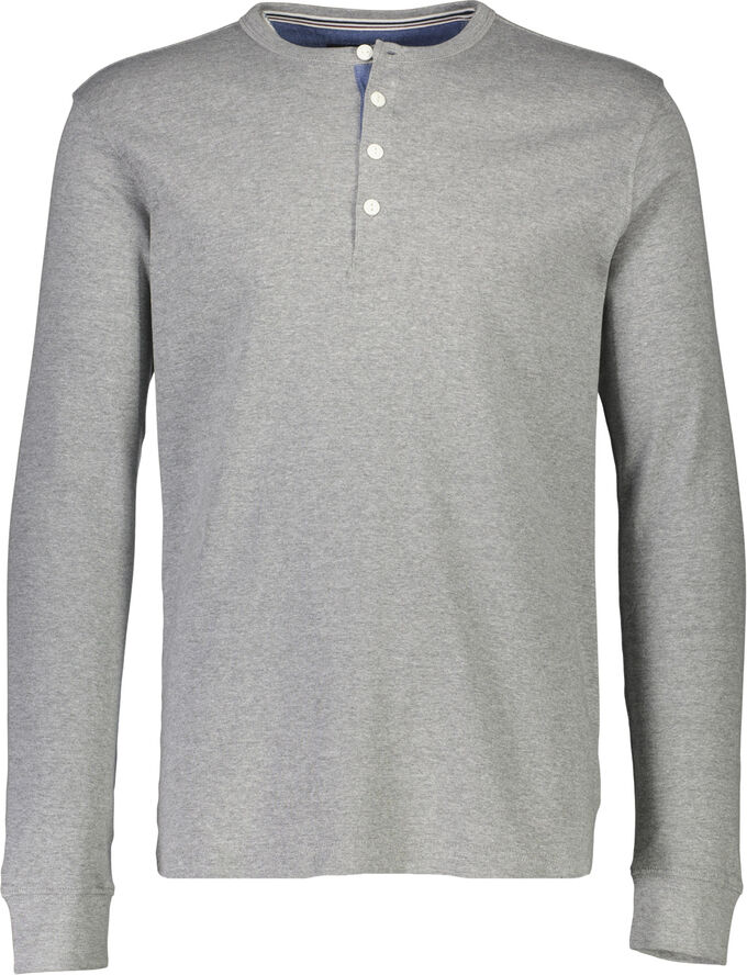 Lindbergh Solid granddad L/S Grå