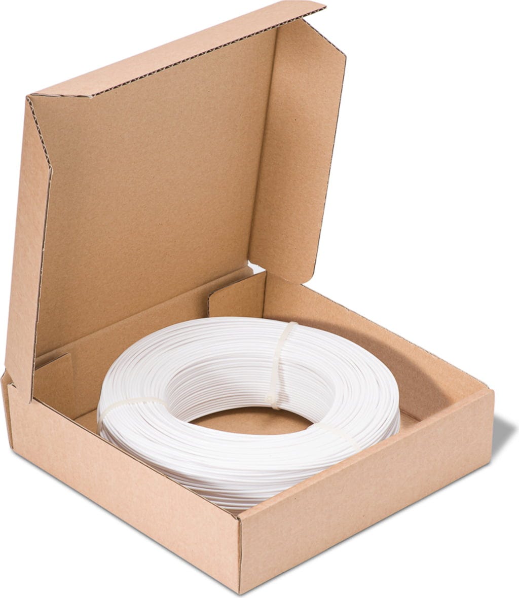 Fiberlogy  Refill Easy PET-G White, 1,75 mm (850 g)    Easy PET-G Refill für die Masterspool in Weiß