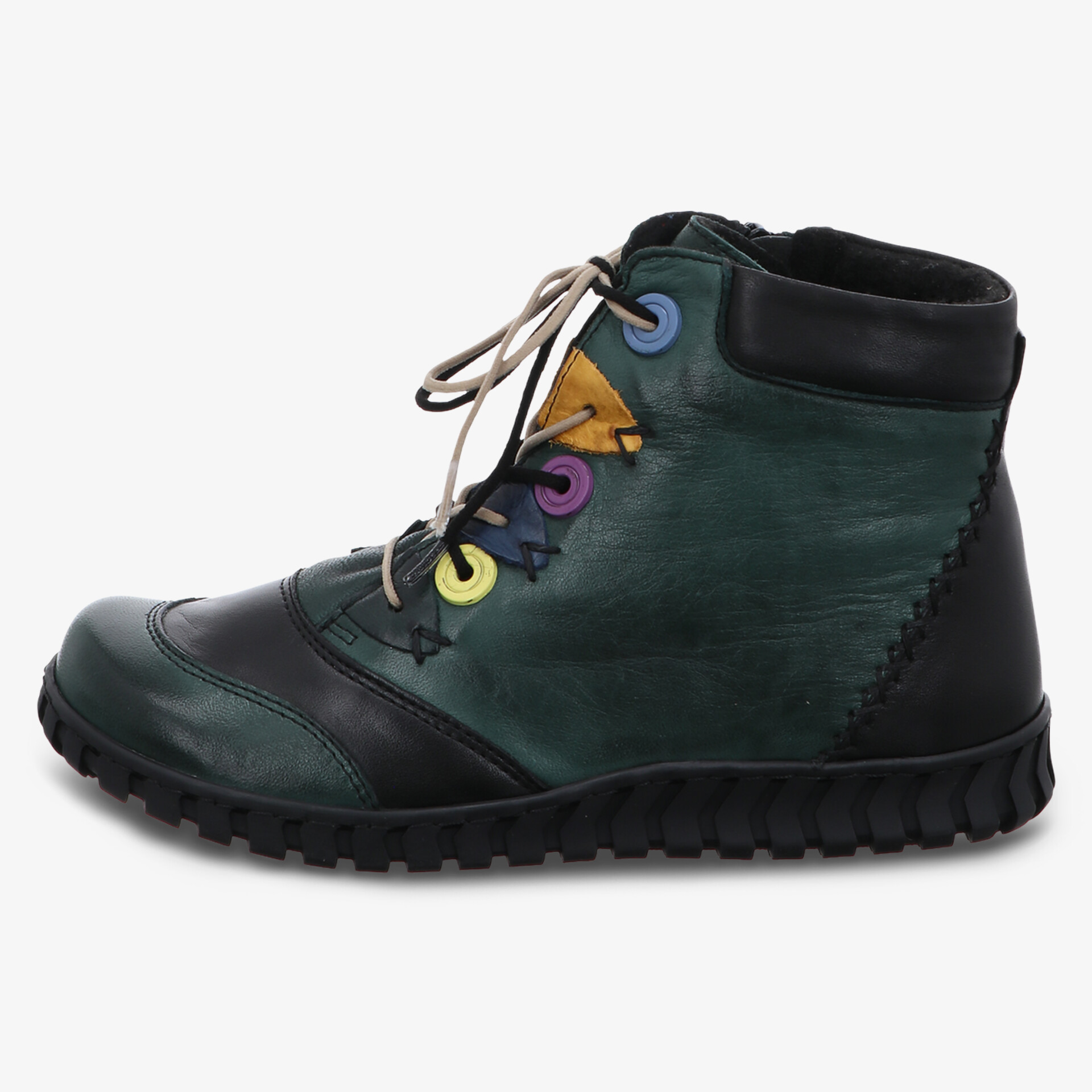 Gemini Damen Schnürstiefeletten grün