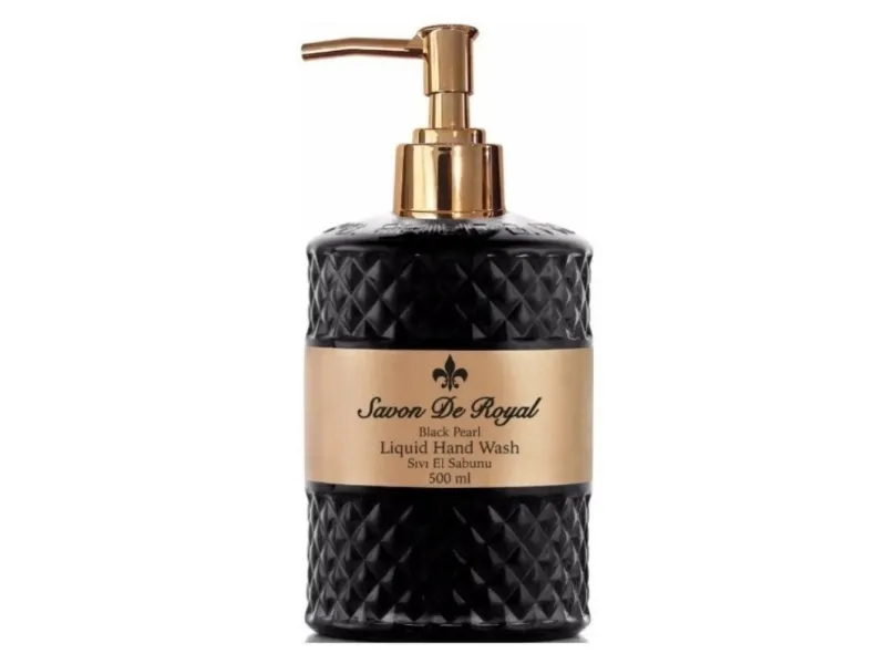 AKSAN SAVON DE ROYAL PEARL flydende sæbe SORT, 500 ml