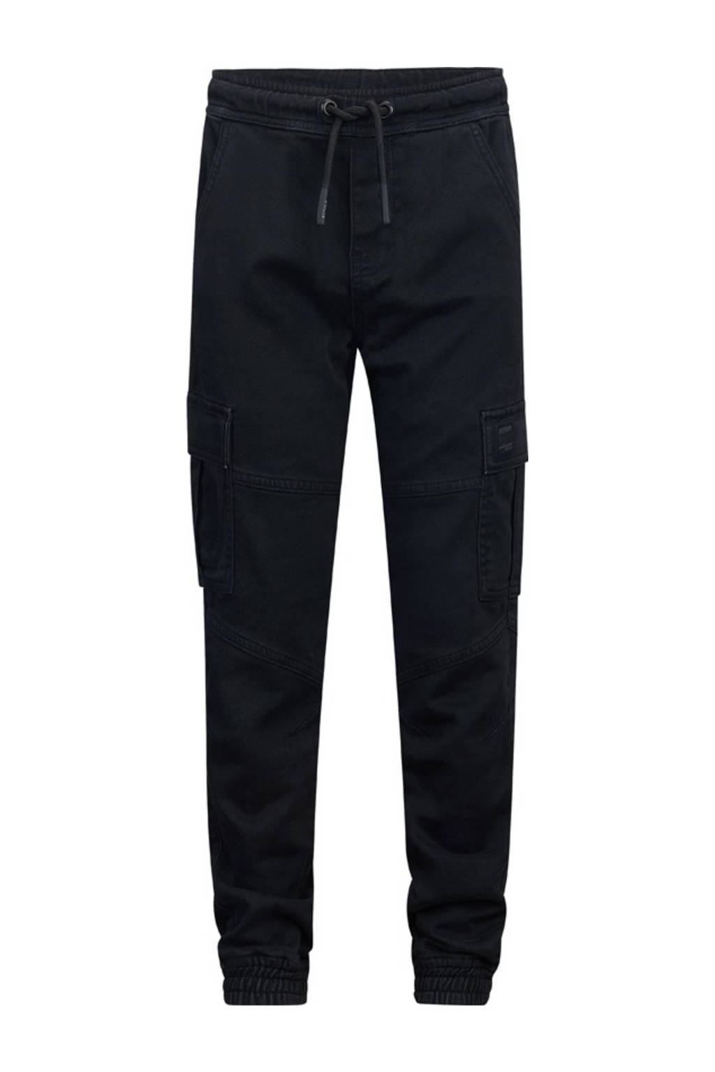 Retour Jeans straight fit cargobroek Roan zwart