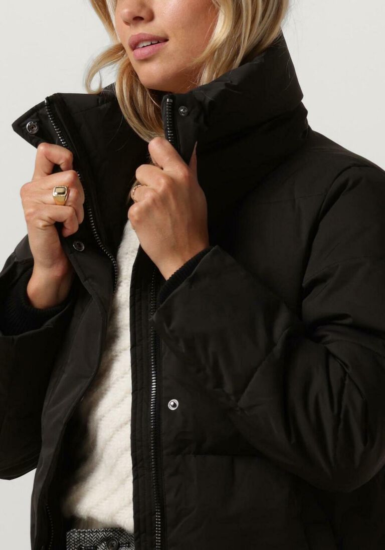 MSCH COPENHAGEN zwarte msch copenhagen gewatteerde jas mschpetra pavinaria jacket