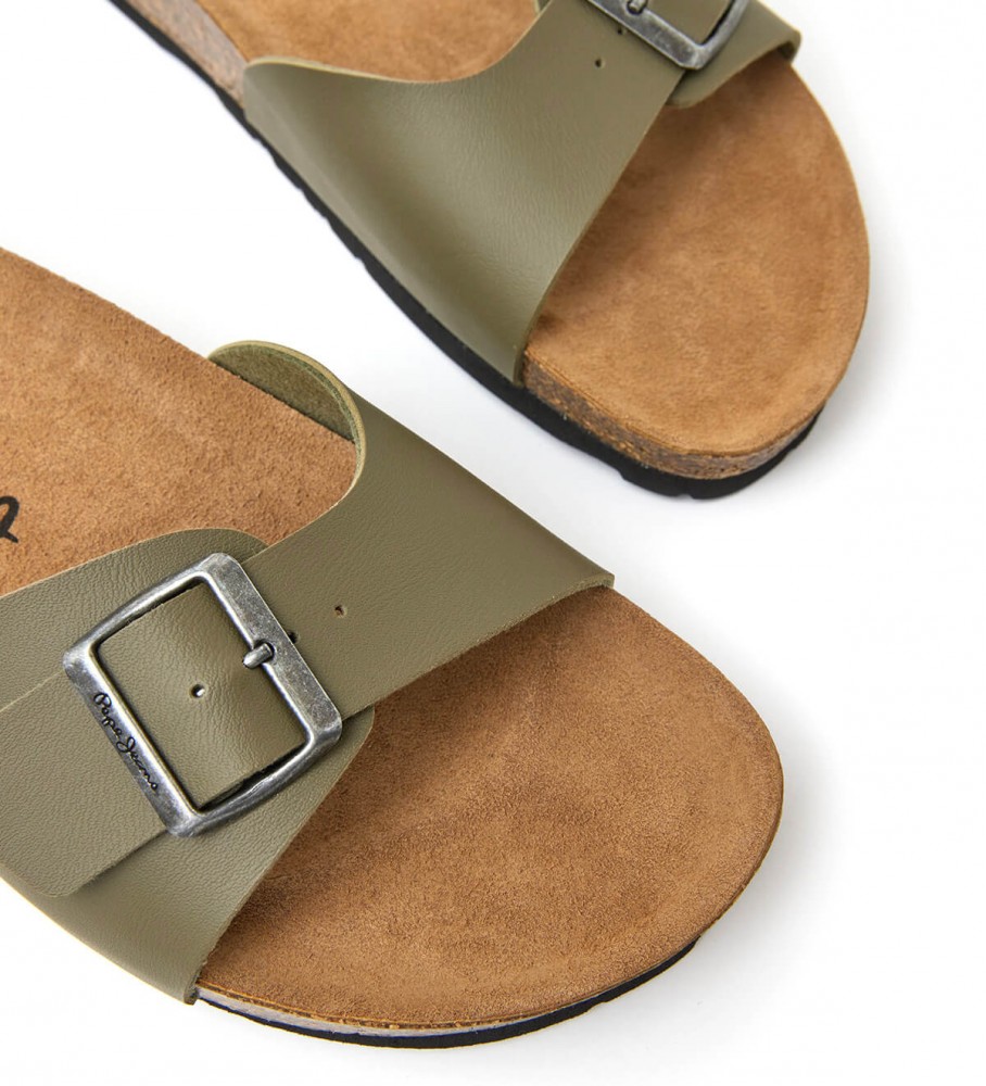 Sandálias verdes Pepe Jeans Bio Single Champion