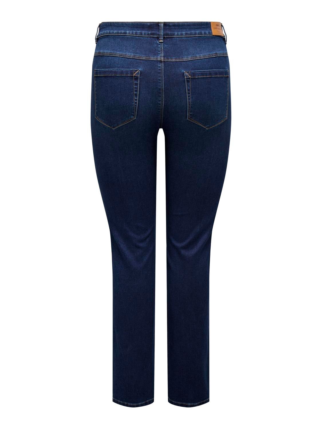 CARAUGUSTA Hohe Taille Gerade geschnitten Jeans Dark Blue Denim