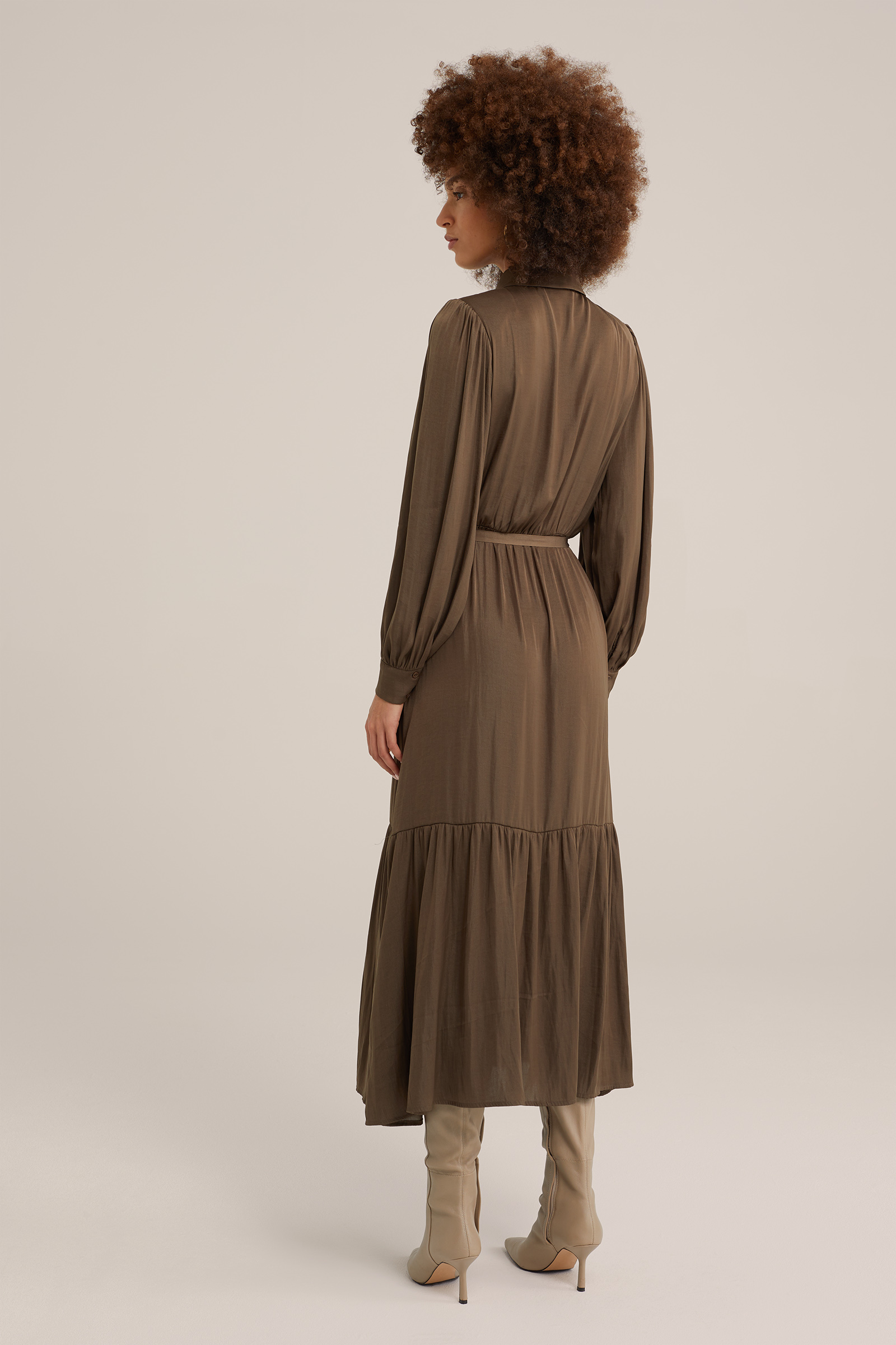 maxi-jurk WE Fashion Legergroen