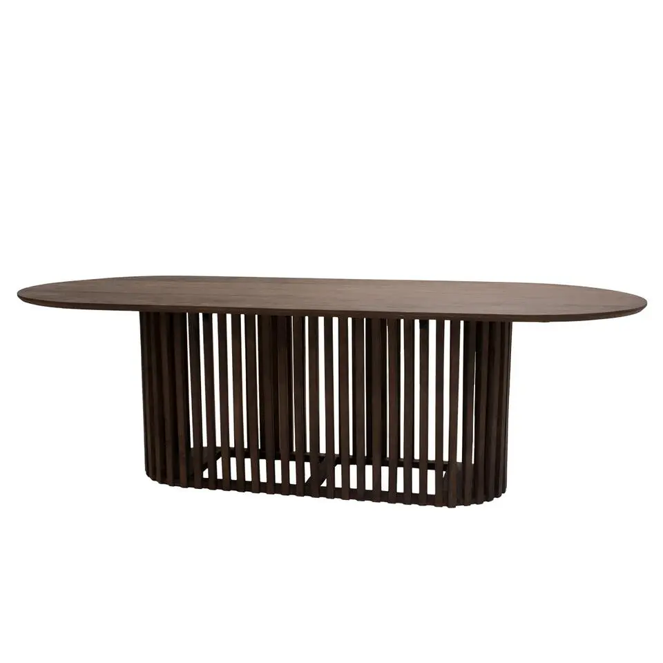 Eettafel Donkerbruin Mangohout - 250x110x76cm - Ferran