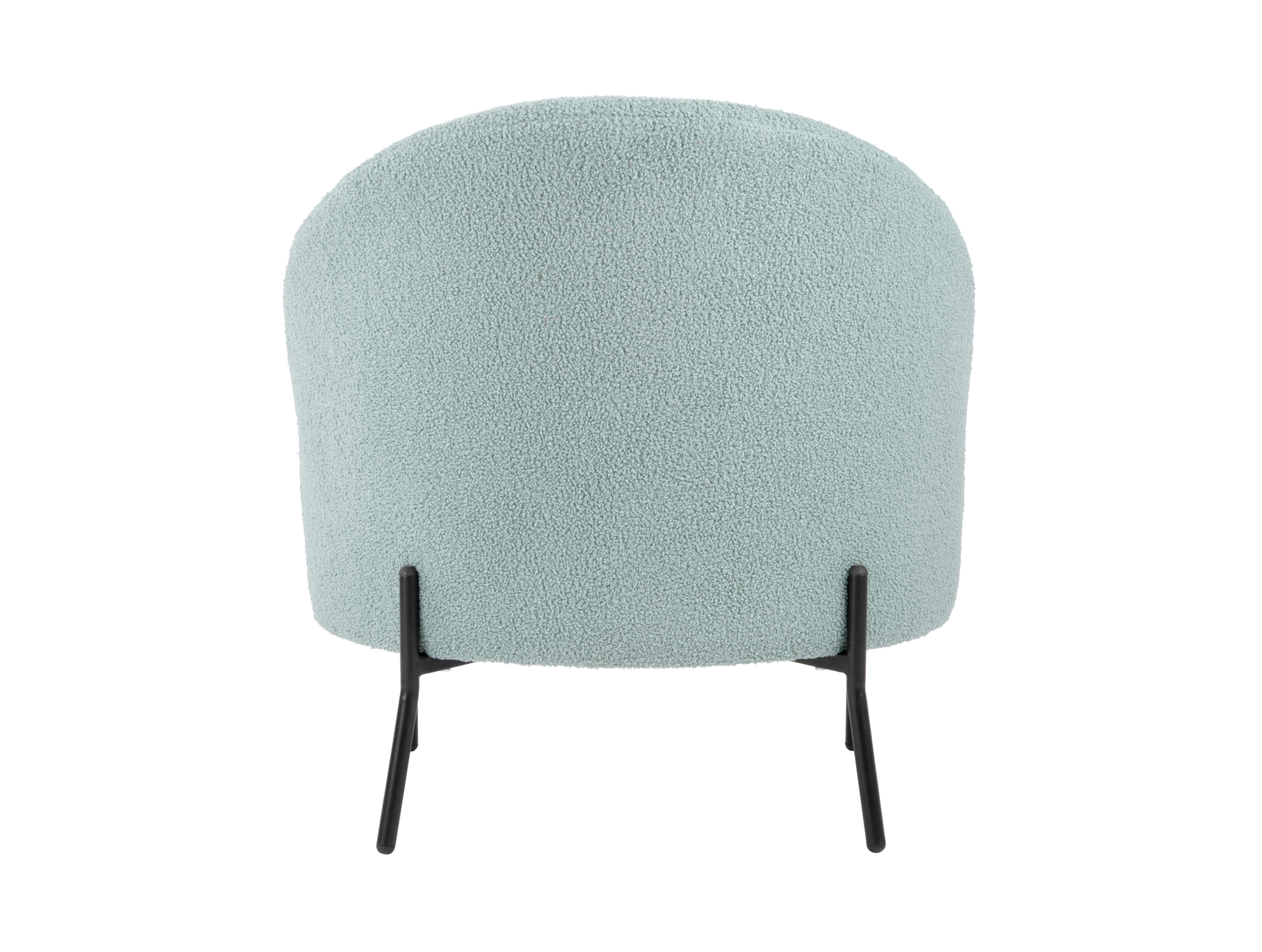 Chair Noble teddy curl misty blue