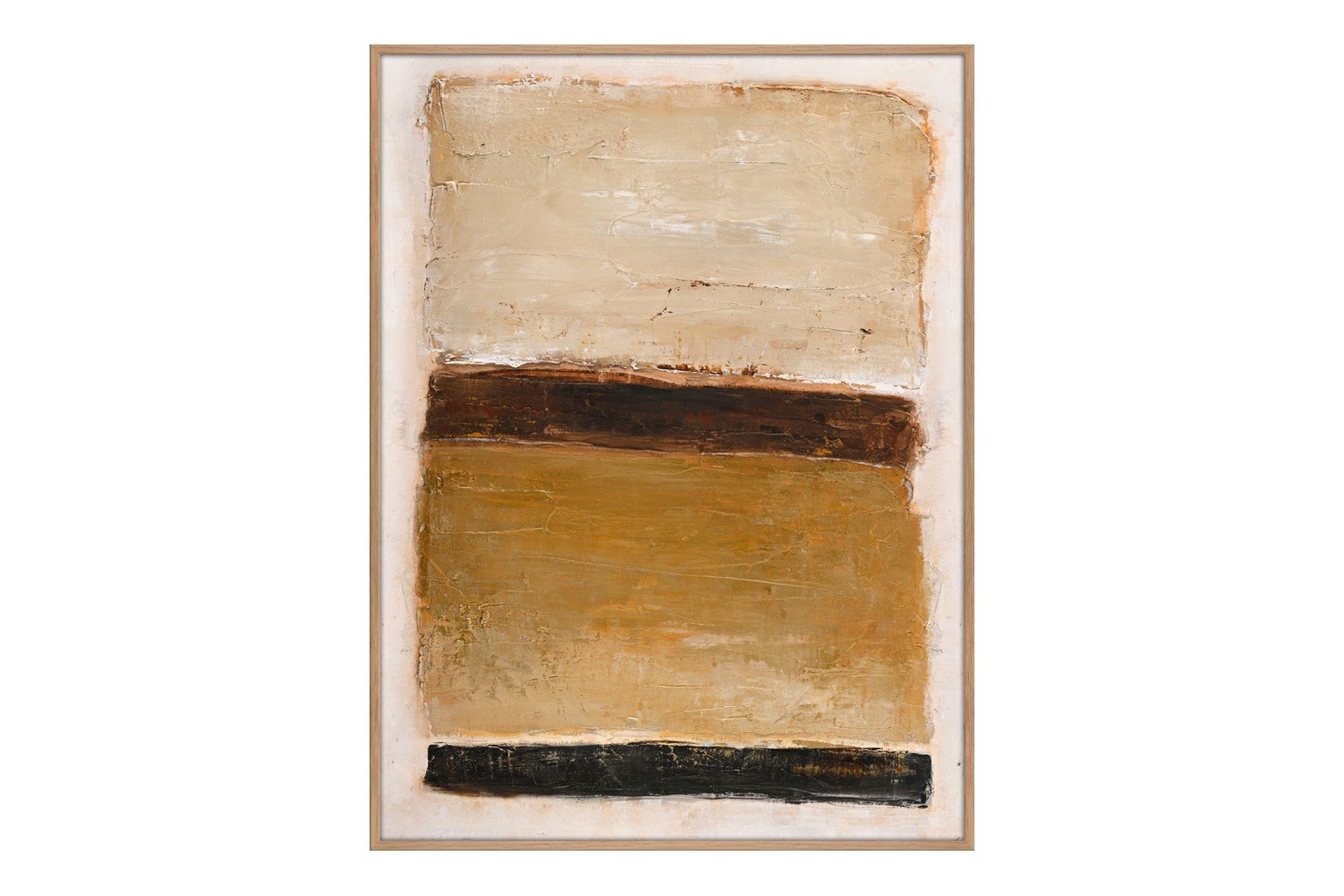 Ochre square 90x120 cm Oak Frame