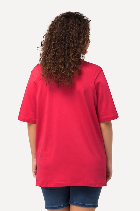 T-Shirt, V-Ausschnitt, Relaxed, Halbarm