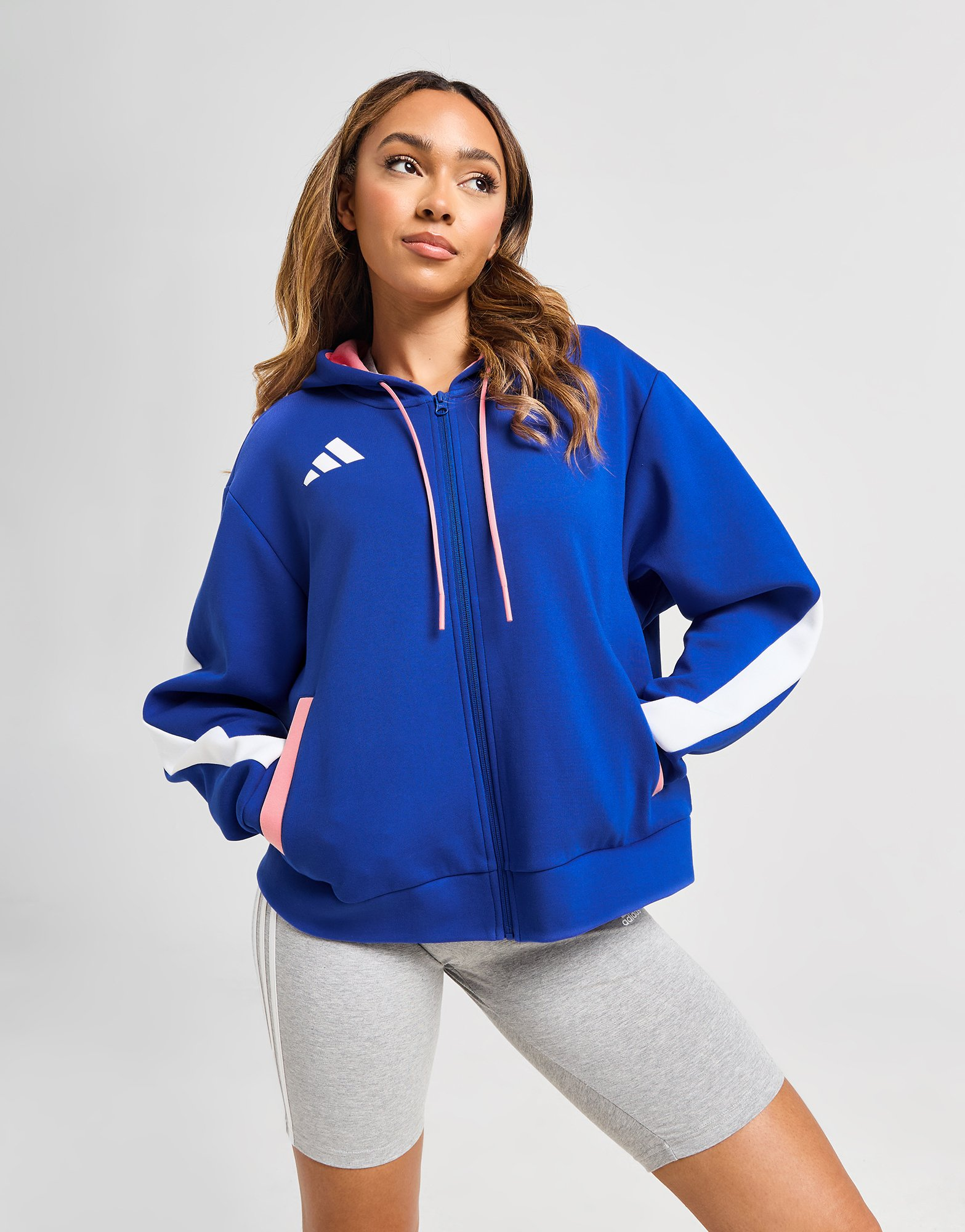adidas Sweat à Capuche Team France Femme
