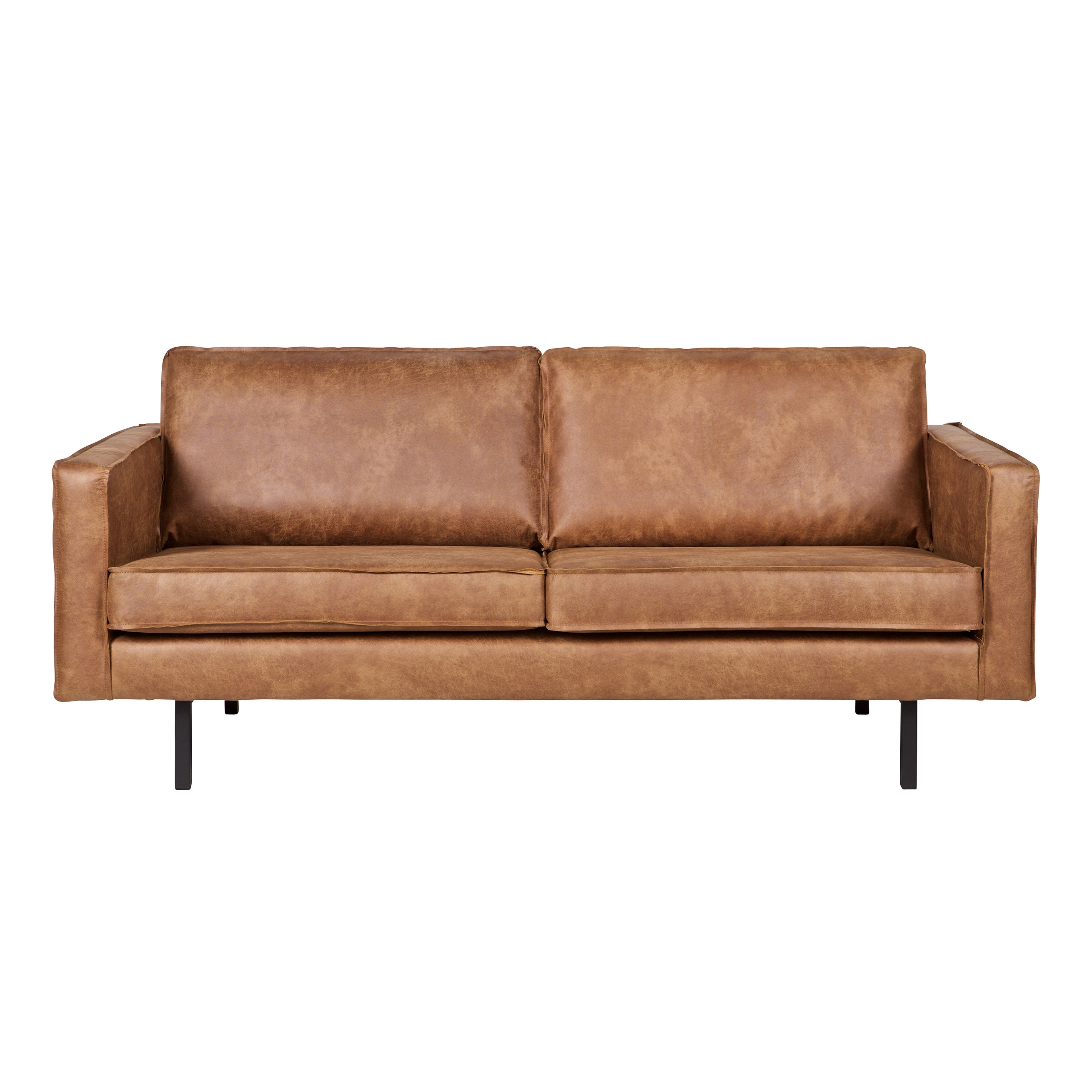 WOOOD Rodeo 2,5-zitsbank - Eco-leder -  Cognac