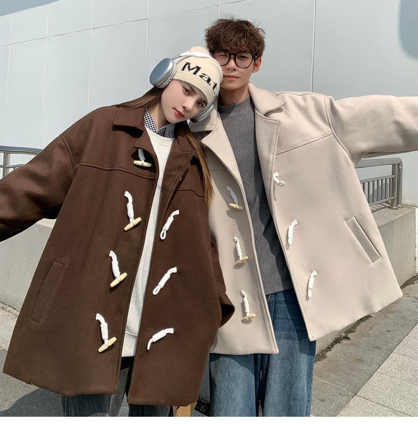 Bay Go Mall - Effen duffelcoat