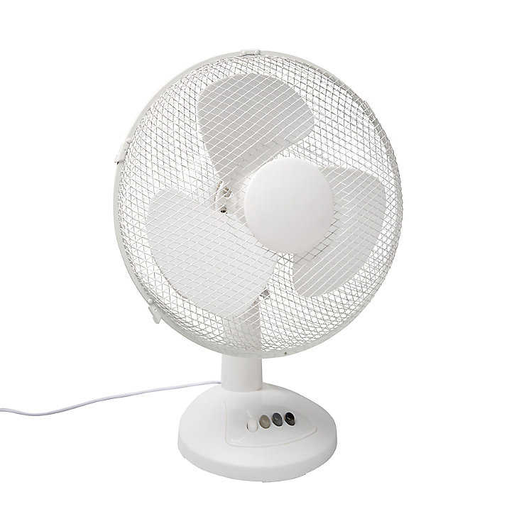 Ventilateur de table FT-30EII-2 oscillation à 80° 3 vitesses blanc