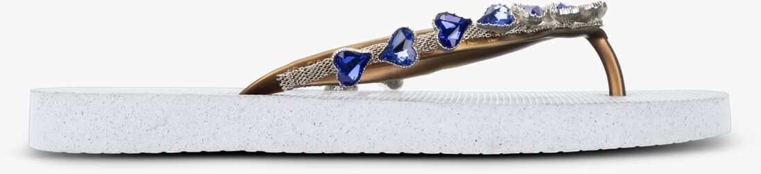 UZURII witte uzurii teenslippers heart blue