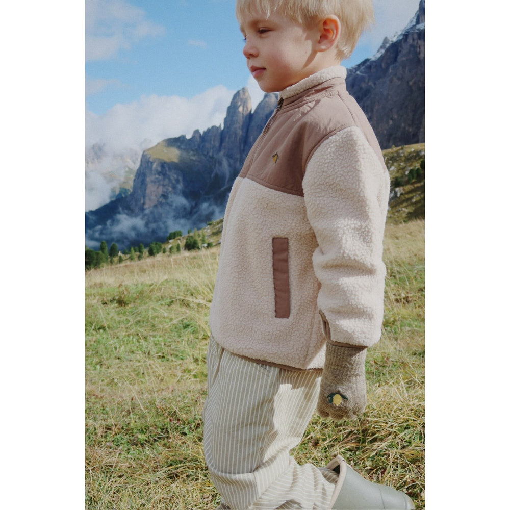 Køb Konges Sløjd Oxford Tan Flynn Fleece Jakke Grs