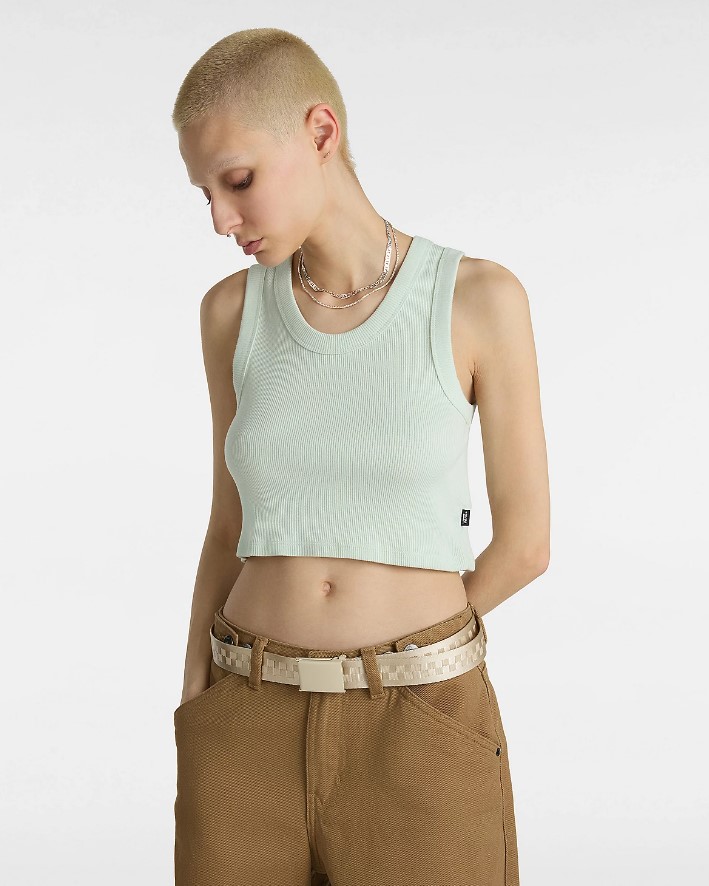 Vans Drew Rib Tank Pale Aqua