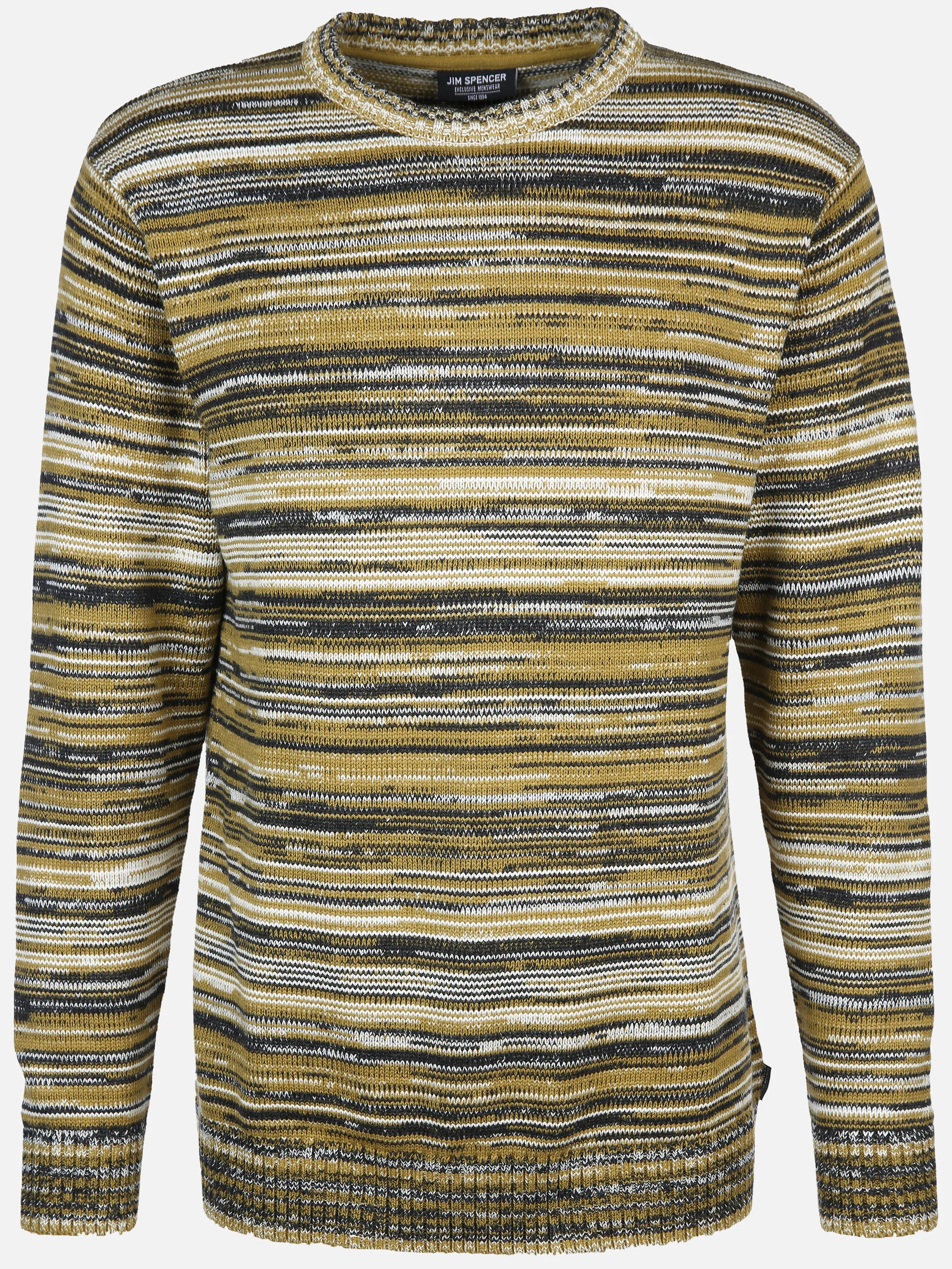 Herren Strickpullover in gestreifter Optik